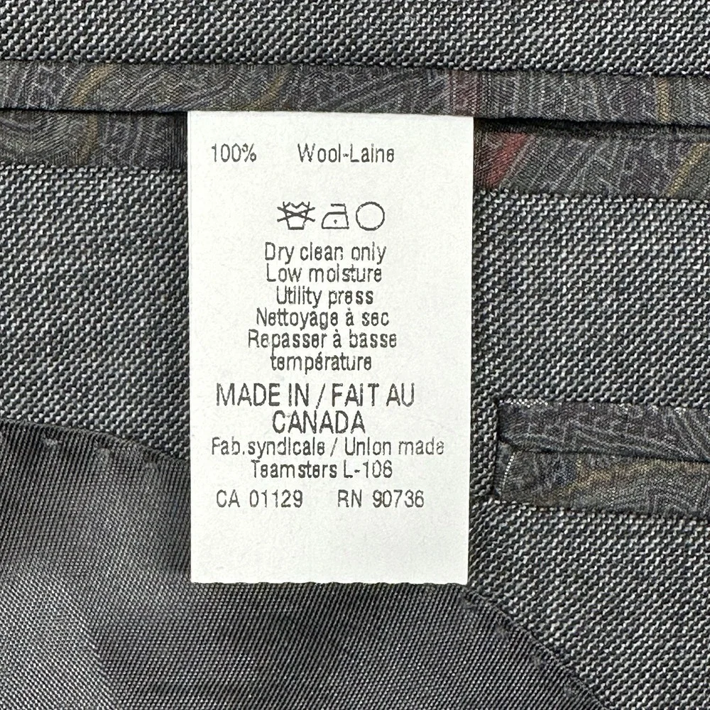 Lauren Ralph Lauren Blazer Mens‎ 38R Gray Ultra Flex Wool Suit Separate NOTE